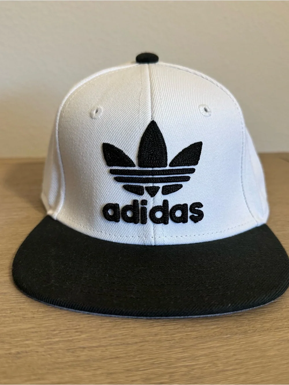 Adidas Originals Youth Trefoil Snapback Hat OSFY Black White
